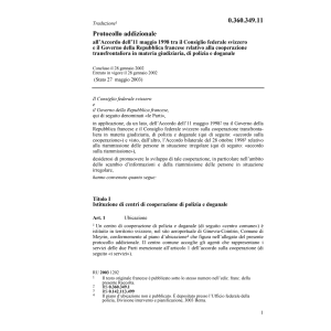 Prot. CH-F polizia e doganale