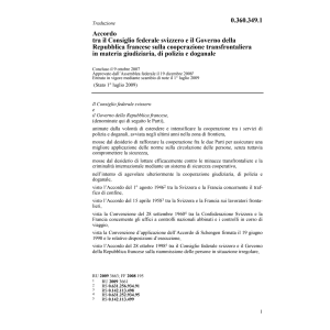 Acc. CH-F cooperazione transfrontaliera