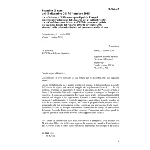 Scambio di note del 19.12.2017/1.10.2018
