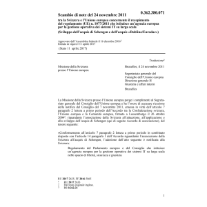 Scambio di note CH UE 1077/2011