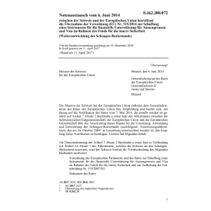 Notenaustausch CH EU 515/2014