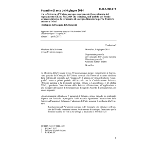 Scambio di note CH UE 515/2014