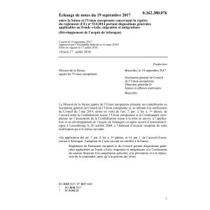 Éch. notes CH/UE 19.9.17, règl. 514/2014