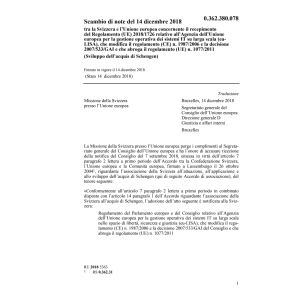 Scambio di note del 14.12.2018 Svi Union
