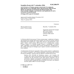 Scambio di note CH-UE (UE) 2016/680