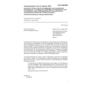 Notenaustausch 16.1.19 Schweiz Europ Uni