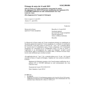 Échange de notes 14.8.19, UE 2019/1155