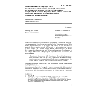 Scambio di note mod. (UE) 2015/2403
