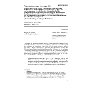 Notenaustausch (EU) 2021/1217