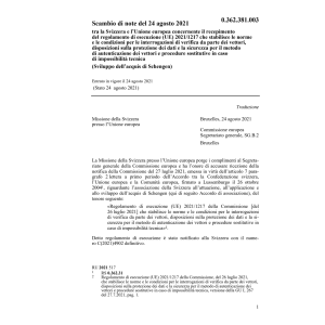 Scambio di note (UE) 2021/1217