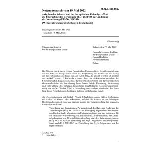 Notenaustausch 19.5.22  Schweiz Europ. U