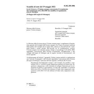 Scambio note 19.5.22 Svi Unione europea