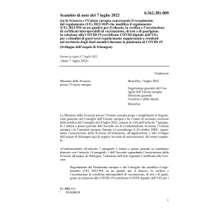 Scambio di note CH-UE (UE) 2022/1035
