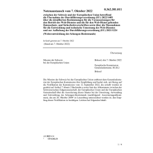 Notenaustausch (EU) 2022/1409