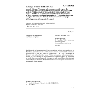 Échange notes 11.08.2021 règlement