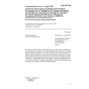 Notenaustausch 11.08.2021 Übernahme Ver.