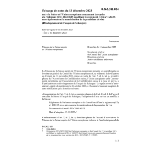 Échange notes 13.12.23 Suisse Union euro