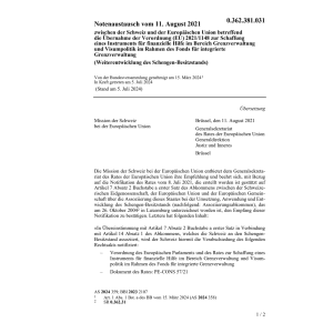 Notenaustausch 11.08.2021  Schweiz EU