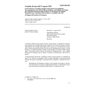 Scambio note 11.08.2021 Svi Unione europ