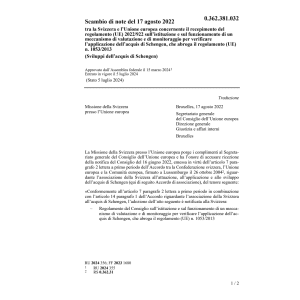 Scambio note 17.08.2022 Svi Unione europ