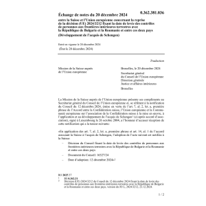 Échange de notes (UE) 2024/3212