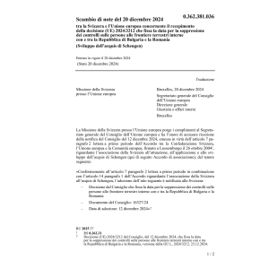 Scambio di note (UE) 2024/3212