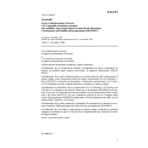Acc. CEE programma ERASMUS