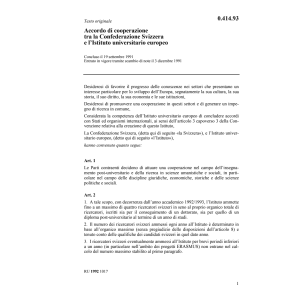 Acc. di cooperazione Istituto univer.
