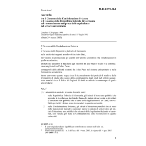 Acc. equivalenze settore universitario