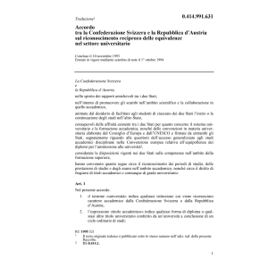 Acc. settore universitario Austria