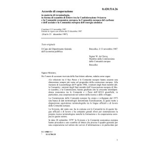 Acc. cooperazione in terminologia CEE