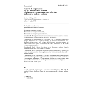 Acc. cooperazione ricerca medica CEE