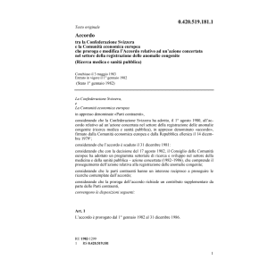 Acc. registrazione delle anomalie CEE