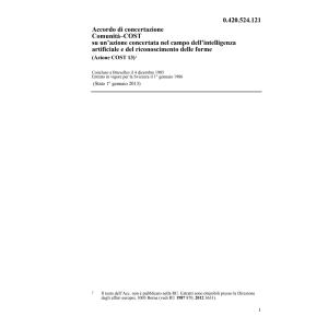 Acc. concertazione COST intelligenza art