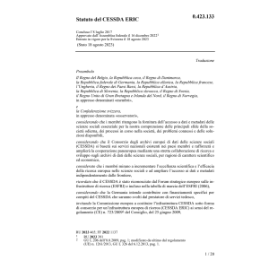 Statuto del CESSDA ERIC