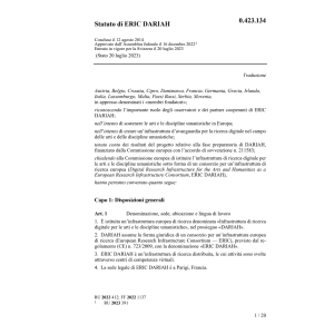 Statuto di ERIC DARIAH del 12.08.2014