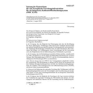 Europ. Forschungsinfrastruktur Kohlensto