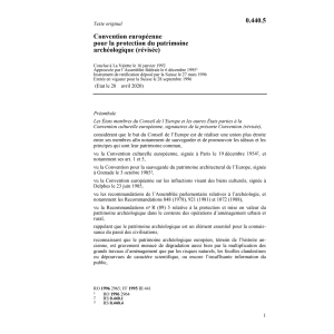 Protection du patrimoine archéologique