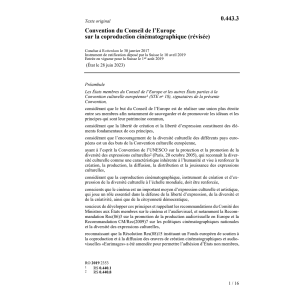 Conv. Conseil Europe 30.1.17 cinématogra