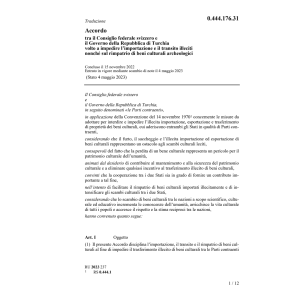 Acc. Turchia importazione e transito
