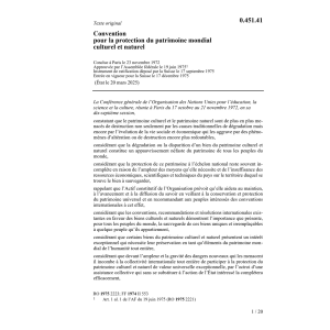 Conv., protection patrimoine culture