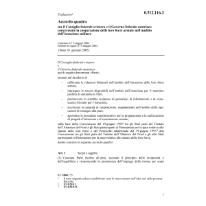 Acc.CH-A coop. forze armate