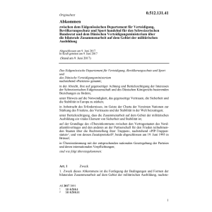 Abk. VBS/Dän. Vert.minist. mil. Ausb.