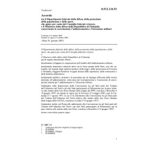 Acc. Finlandia esercitazioni militari