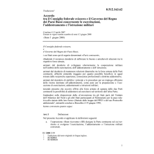 Acc.CH-NL esercitazioni l'istr.militari