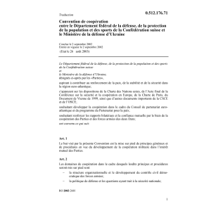 CC CH DDPS - Dép. Défense Ukraine