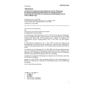 Abk. CH-D Zusammenarbeit Luftraums