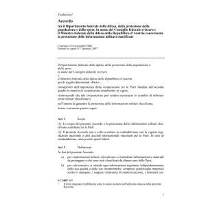 Acc. CH-A informazioni militari