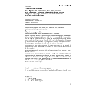 Accordo Agenzia europea per la difesa