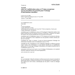 Acc. CH-UE procédure sécurité